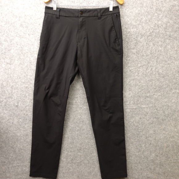 lululemon athletica Other - Lululemon ABC Pants Mens 30 Black Warpstreme Tech Slim Utility Trousers 31x29